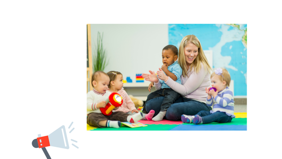 Enfants gardés en crèche